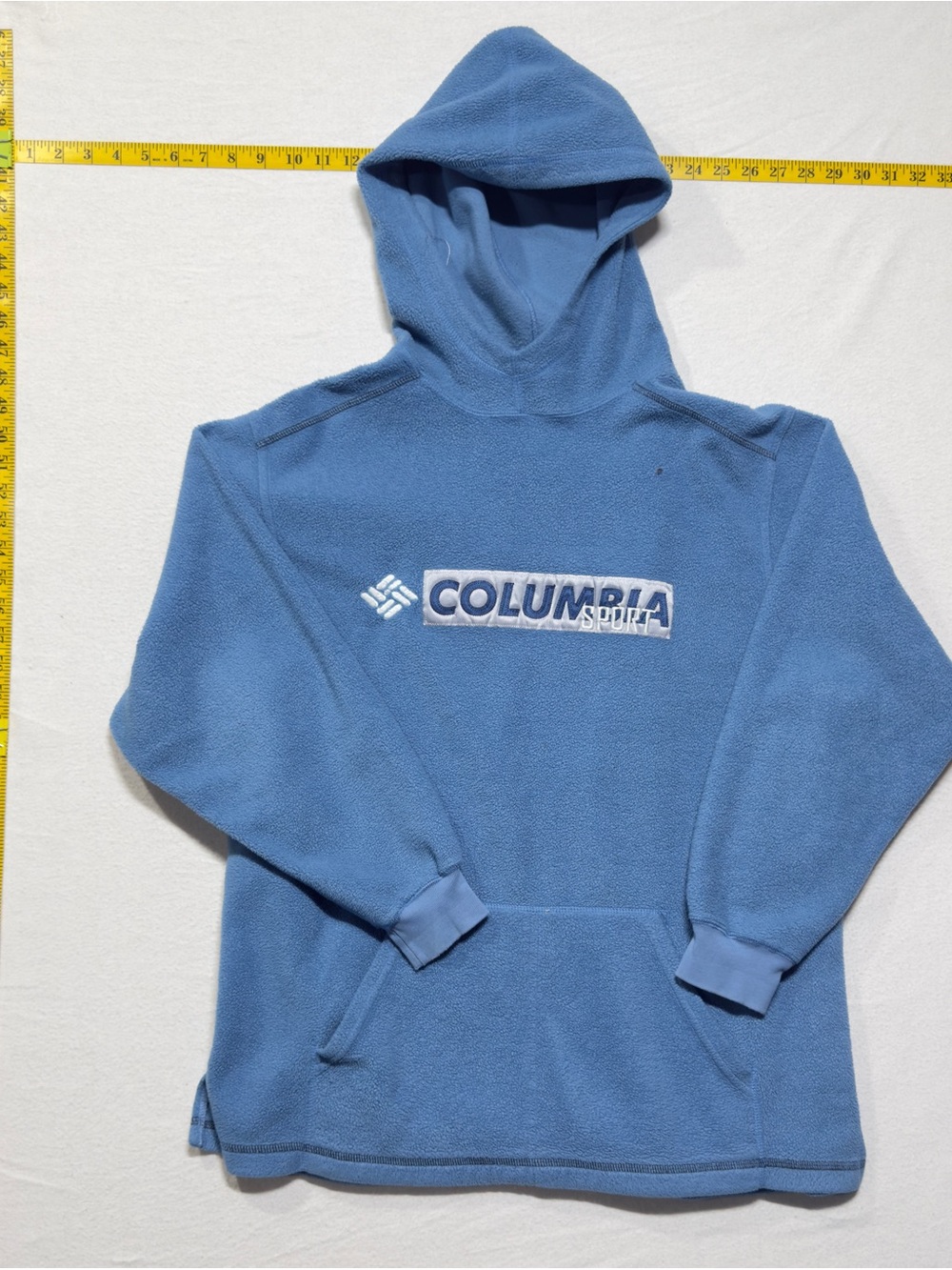 Vintage Columbia sport 1980s Men’s Blue Fleece Hoodie
